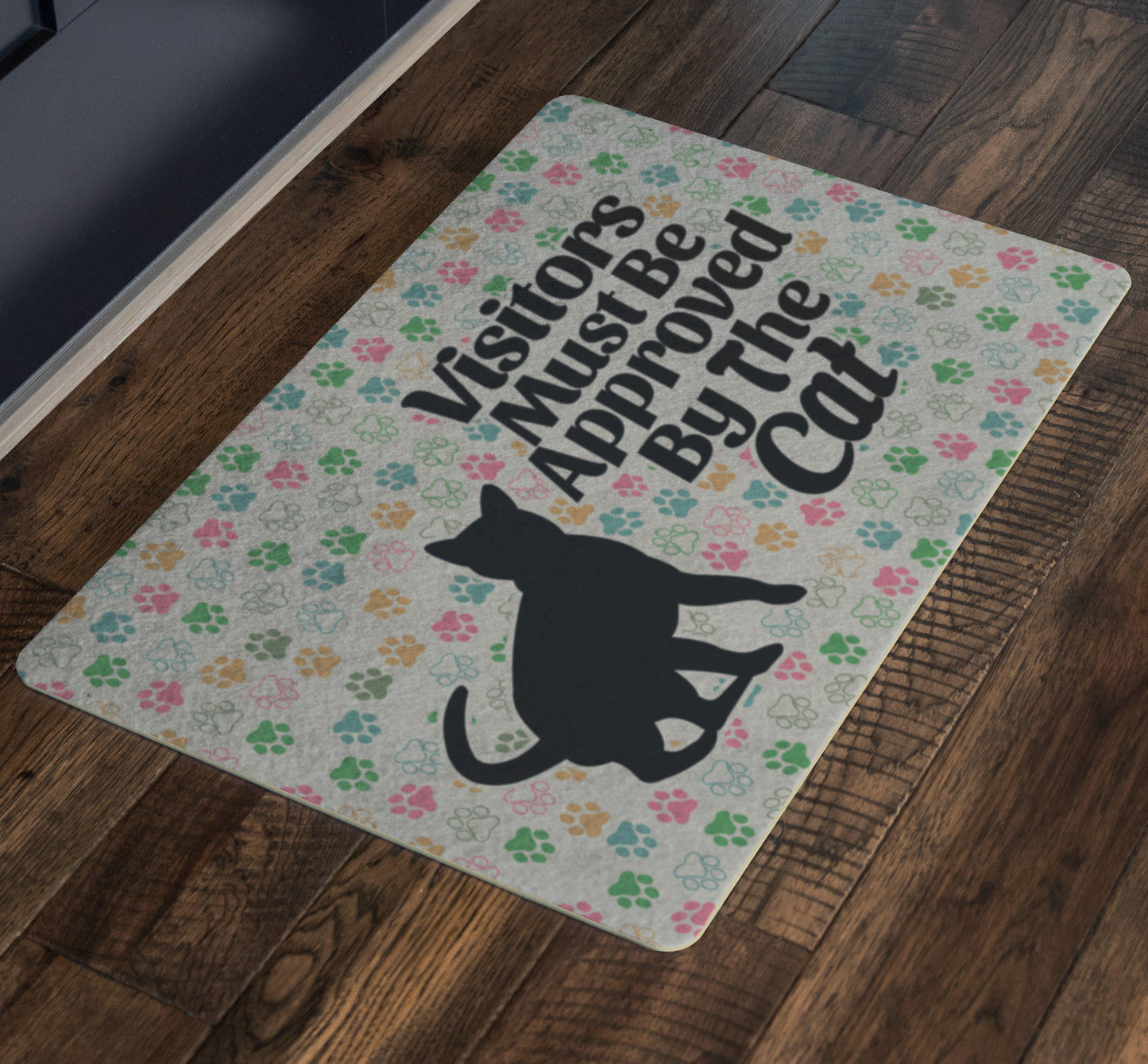 Visitors Must Be Approved By The Cat - Doormat - Wonderful Cats