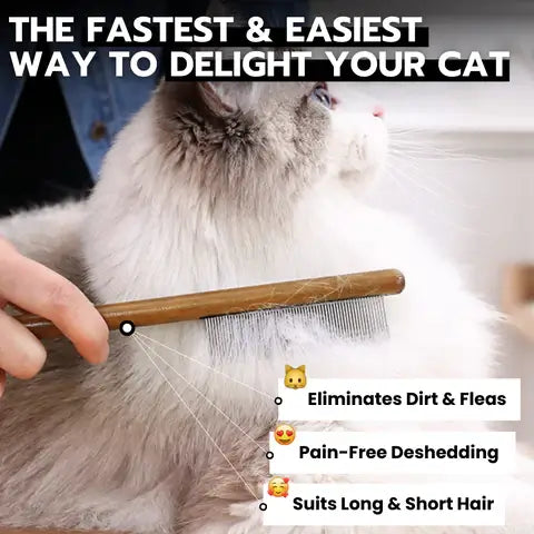 WhiskerCare: The Ultimate Cat Grooming Comb - Wonderful Cats