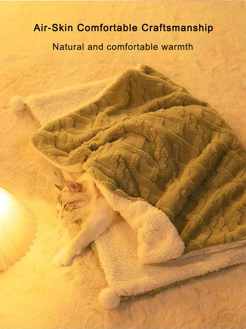 Cozy Pet Blanket - Warm, Soft Plush Mat - Wonderful Cats