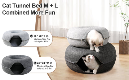 Dual Function Cat Tunnel Cave - Wonderful Cats