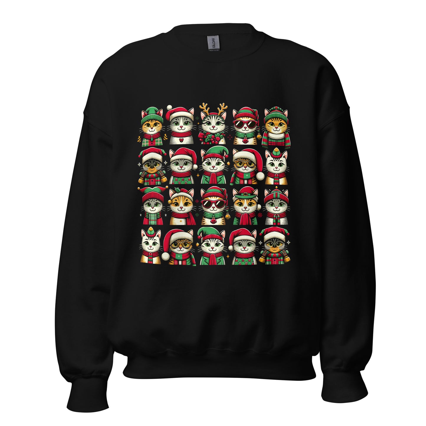 Festive Cats Xmas Sweatshirt - Wonderful Cats