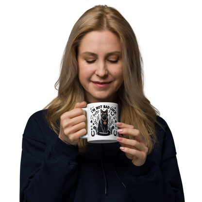 I'm Not Bad Luck - Black Cat Lover's Mug - Wonderful Cats