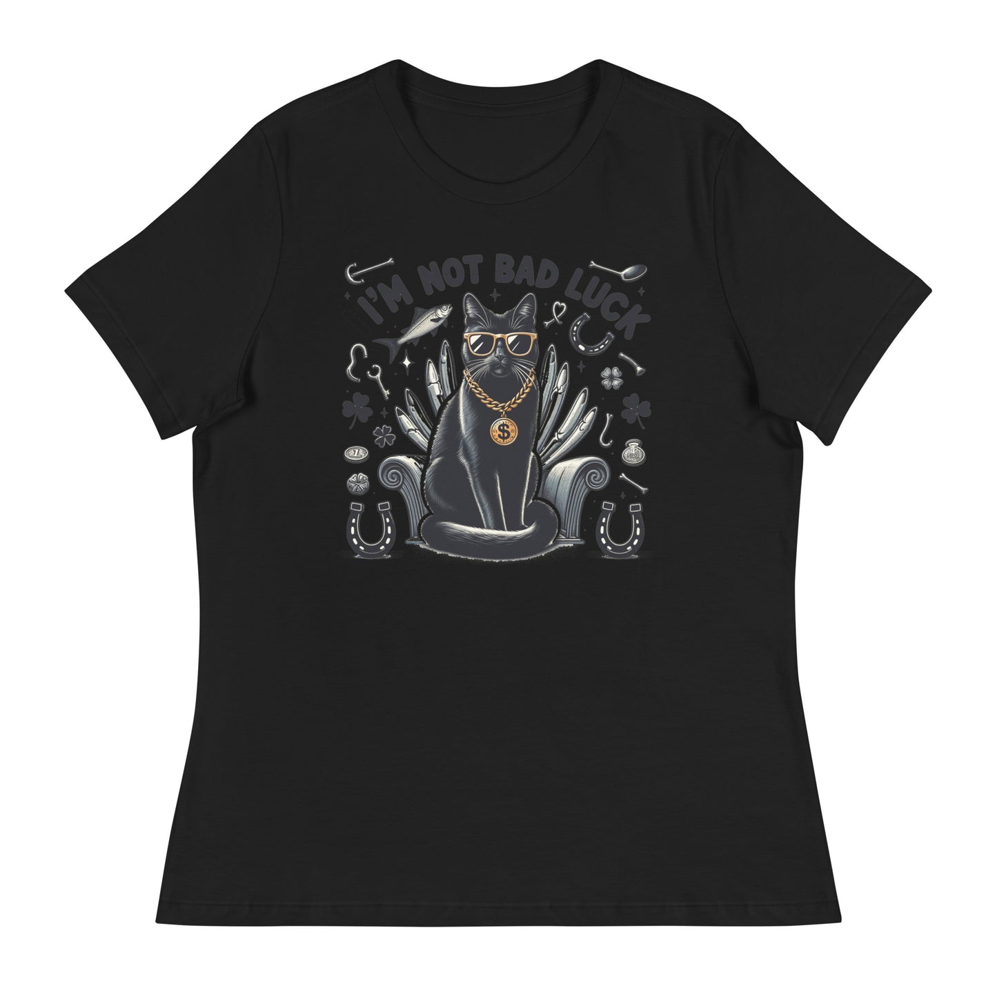 I'm not bad luck - T-Shirt - Wonderful Cats