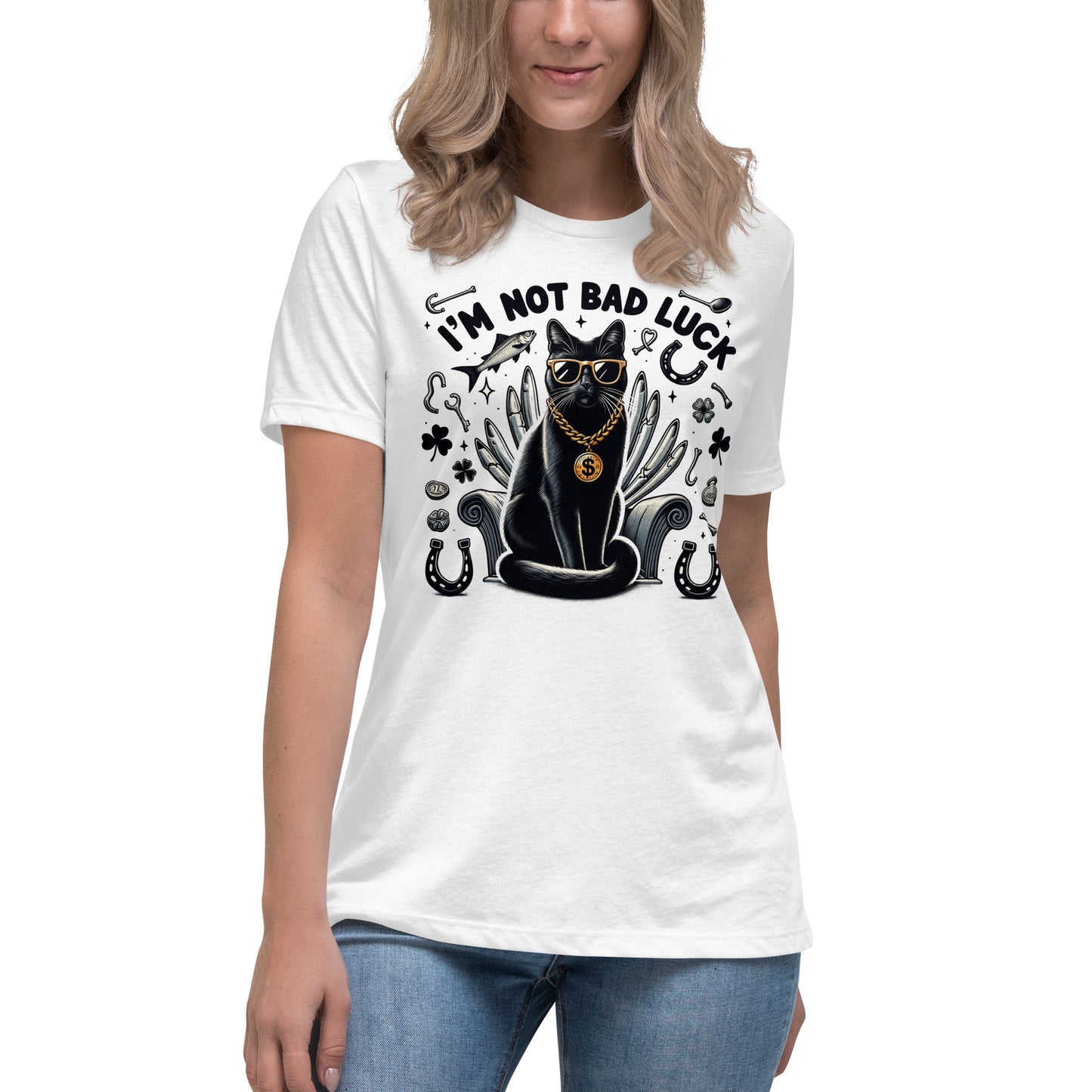 I'm not bad luck - T-Shirt - Wonderful Cats