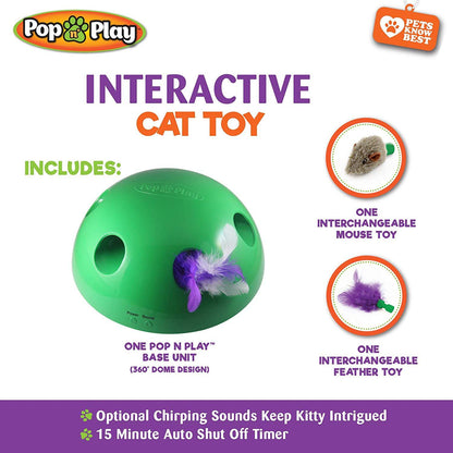 Dome Pop N Play Interactive Cat Toy - Wonderful Cats