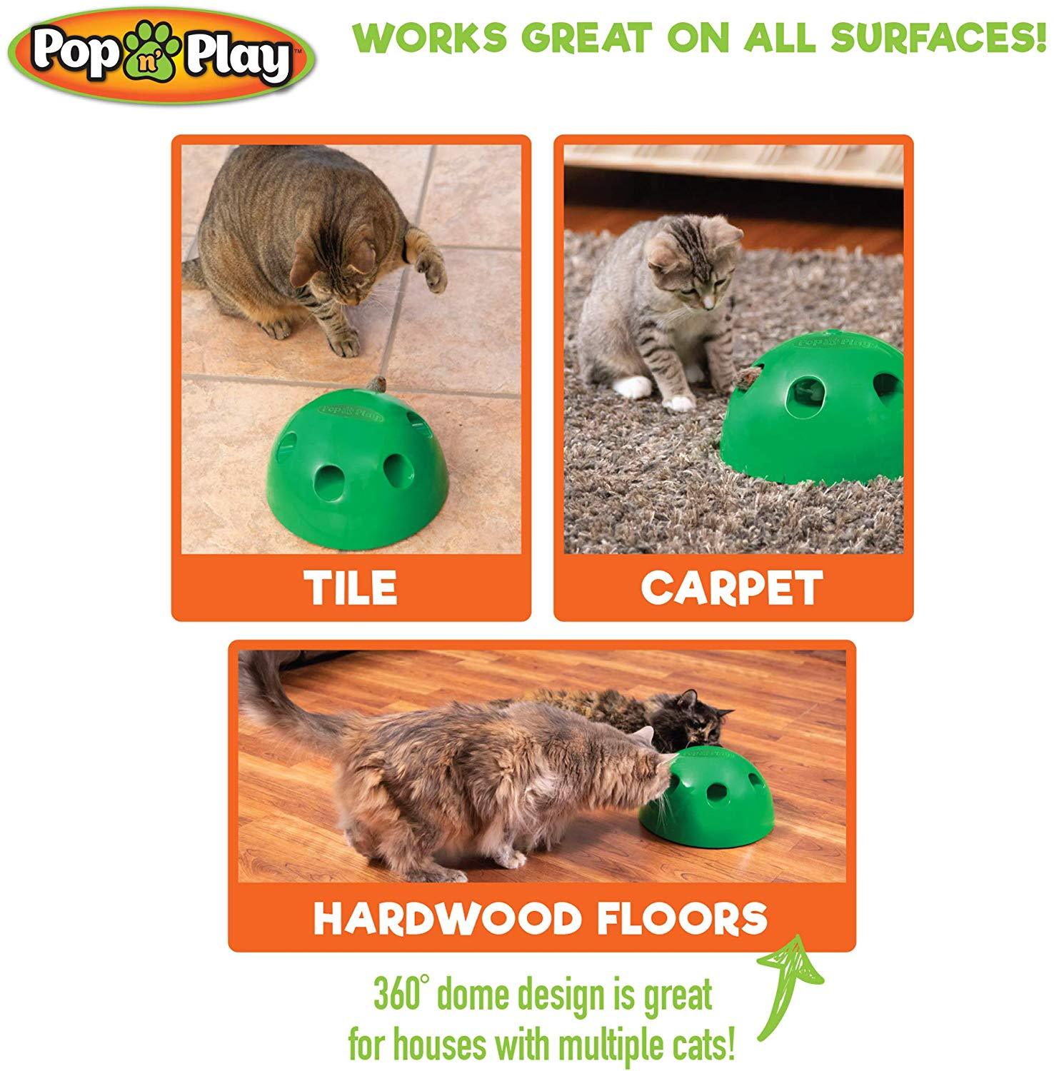 Dome Pop N Play Interactive Cat Toy - Wonderful Cats