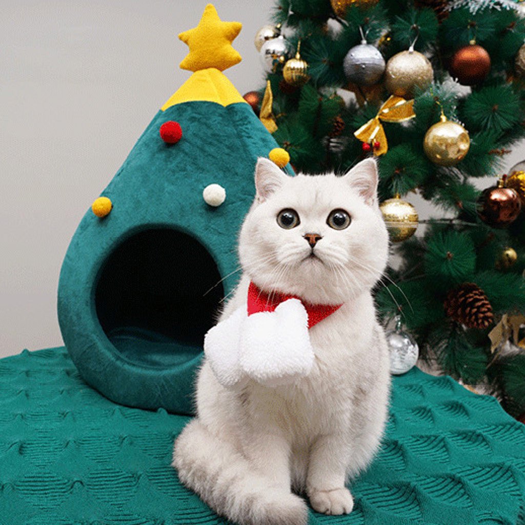 Christmas Tree Cat House - Wonderful Cats