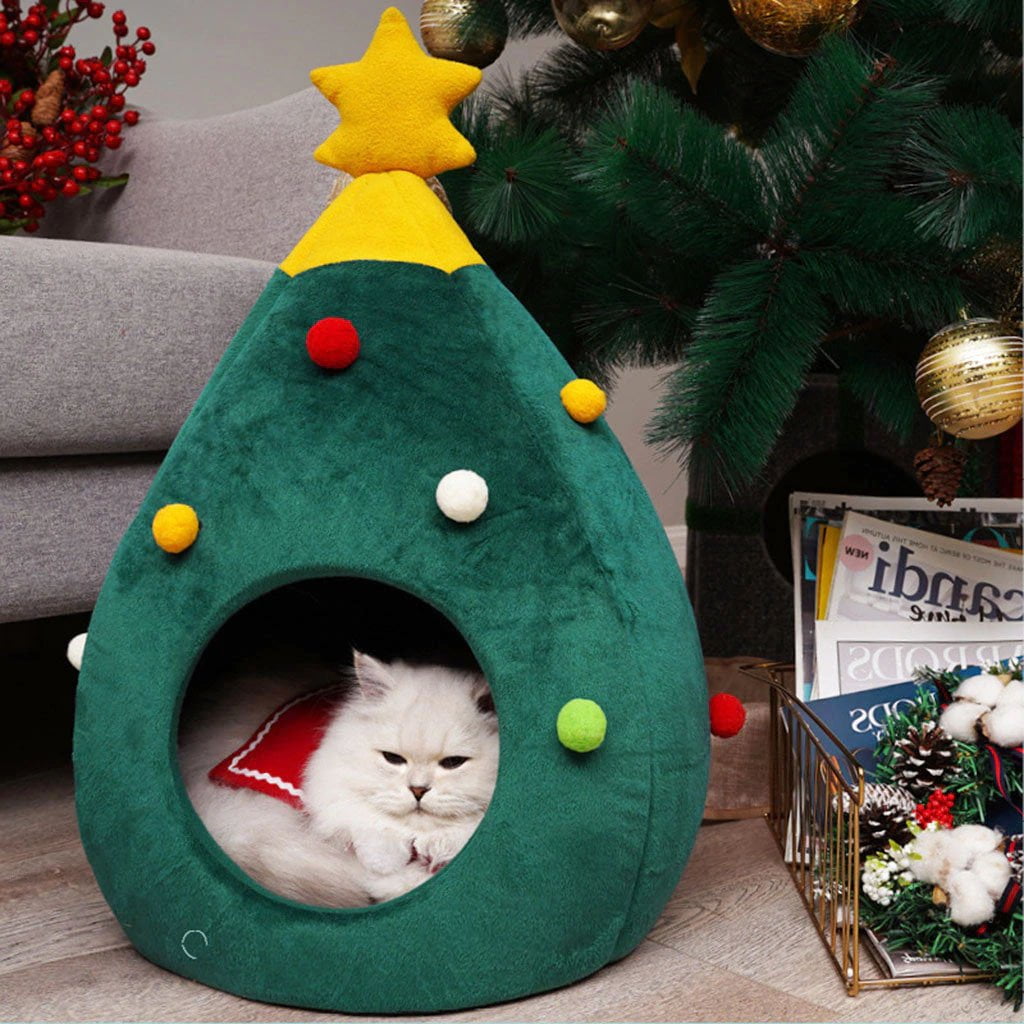 Christmas Tree Cat House - Wonderful Cats