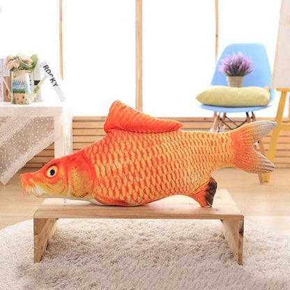 Realistic Fish Pillow With Catnip - Wonderful Cats