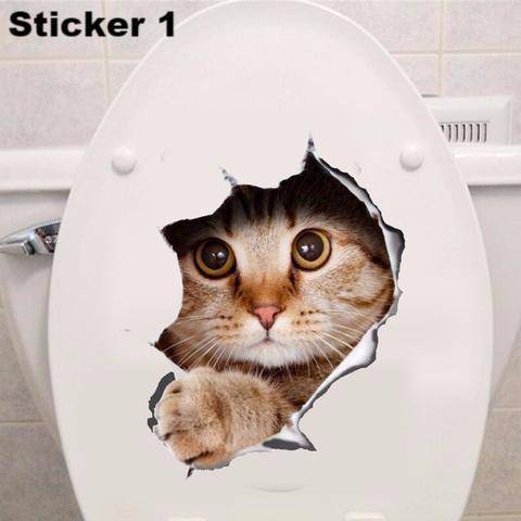 3D Cat Wall/Toilet Sticker - Wonderful Cats