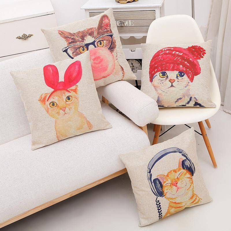 Dolly Cat Cushion Covers - Wonderful Cats