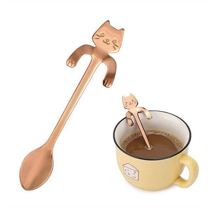 Stainless Steel Cat Teaspoons - Wonderful Cats