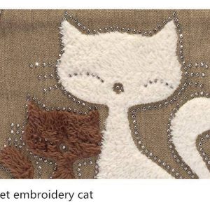 Cat Embroidery Canvas Handbags - Wonderful Cats