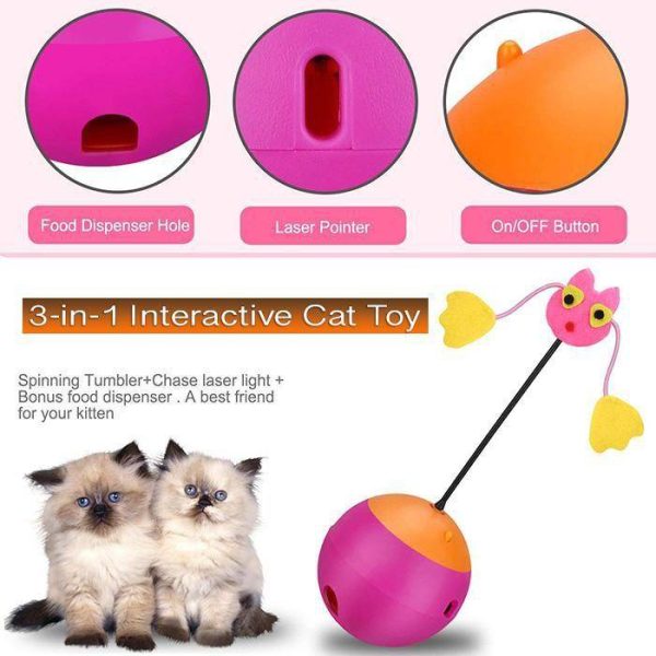 3-in-1 Interactive Cat Toy - Wonderful Cats