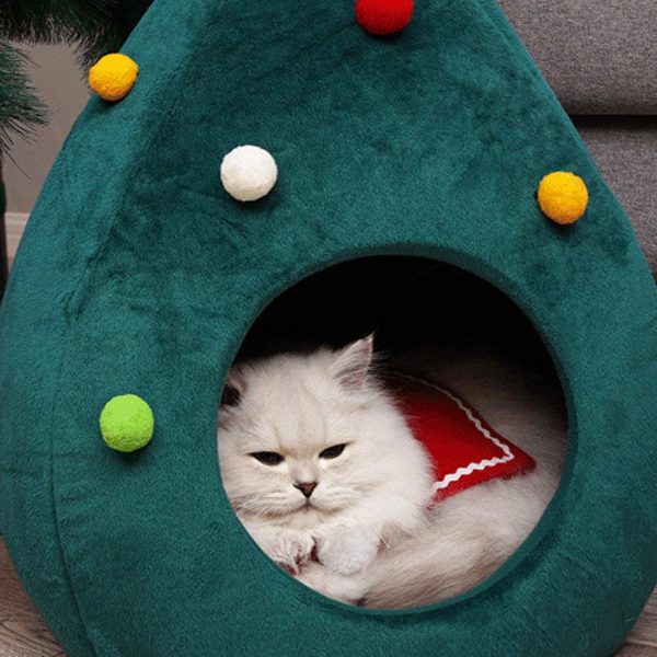 Christmas Tree Cat House - Wonderful Cats