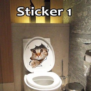 3D Cat Wall/Toilet Sticker - Wonderful Cats