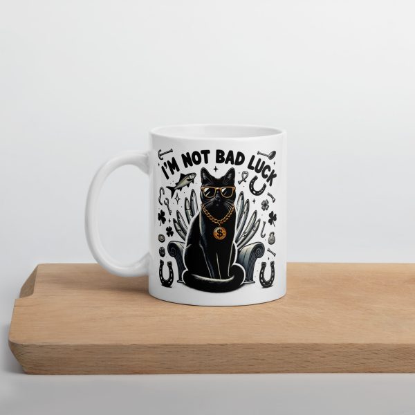 I'm Not Bad Luck - Black Cat Lover's Mug - Wonderful Cats